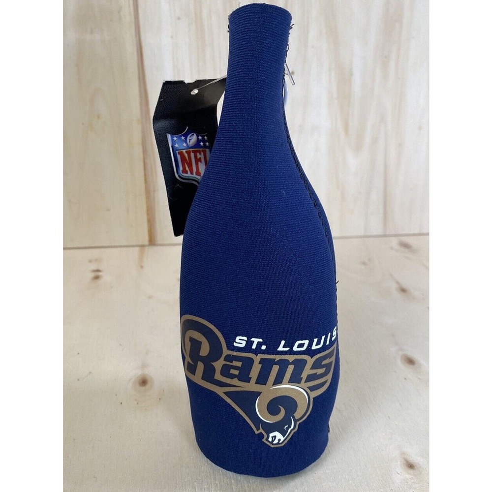 St. Louis Rams NFL Football Stand up zip‎ Beer Koozie / Coozy / Cooler NWT